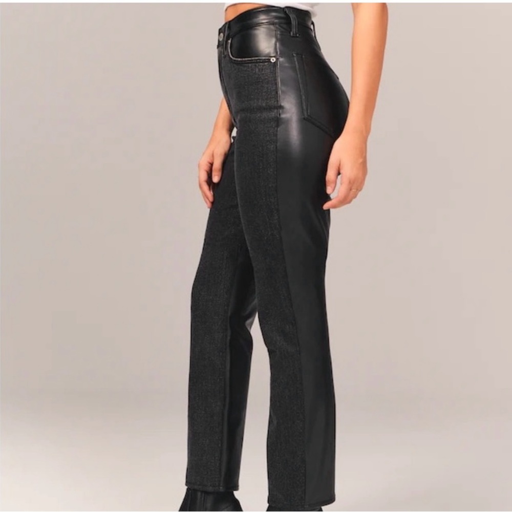 Abercrombie Mixed Fabric Jeans